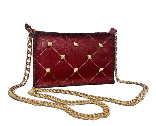 Bolsa Mari Spike + Alça de Corrente Dupla