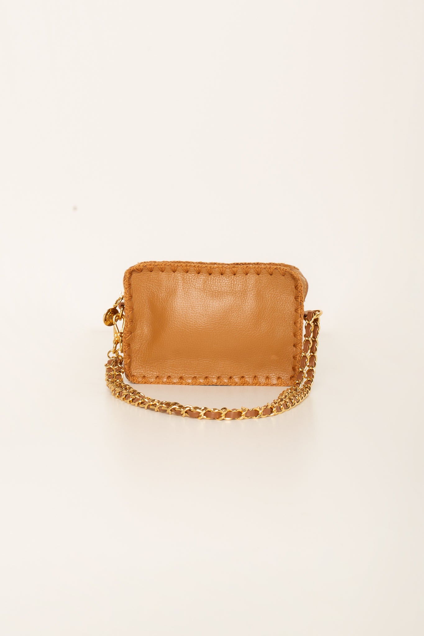 Bolsa Bia + Alça de corrente e courino