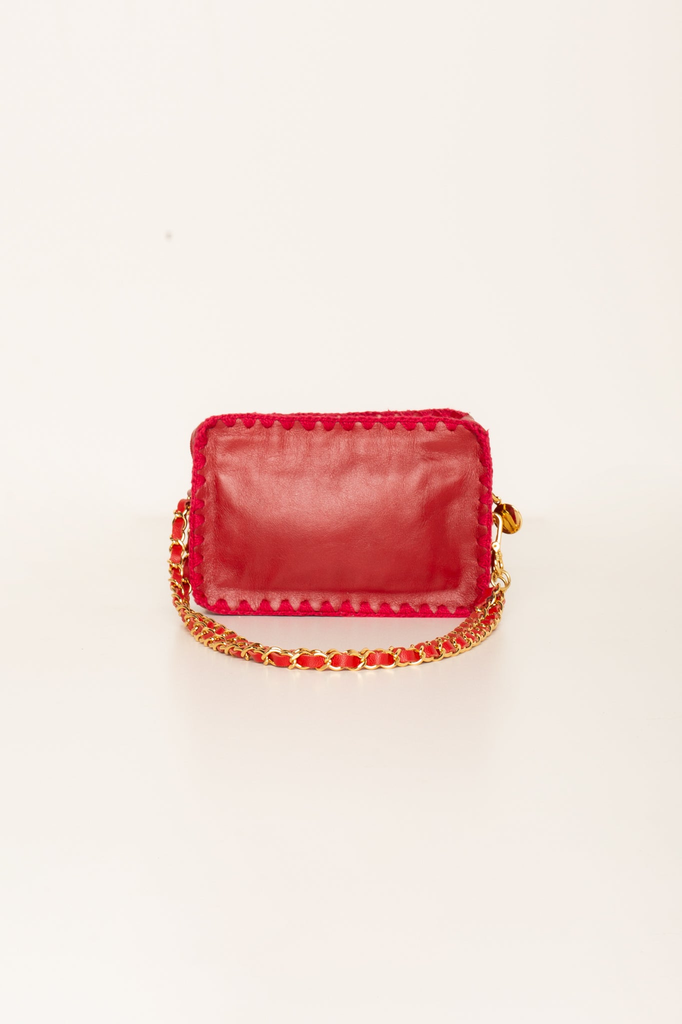 Bolsa Bia + Alça de corrente e courino