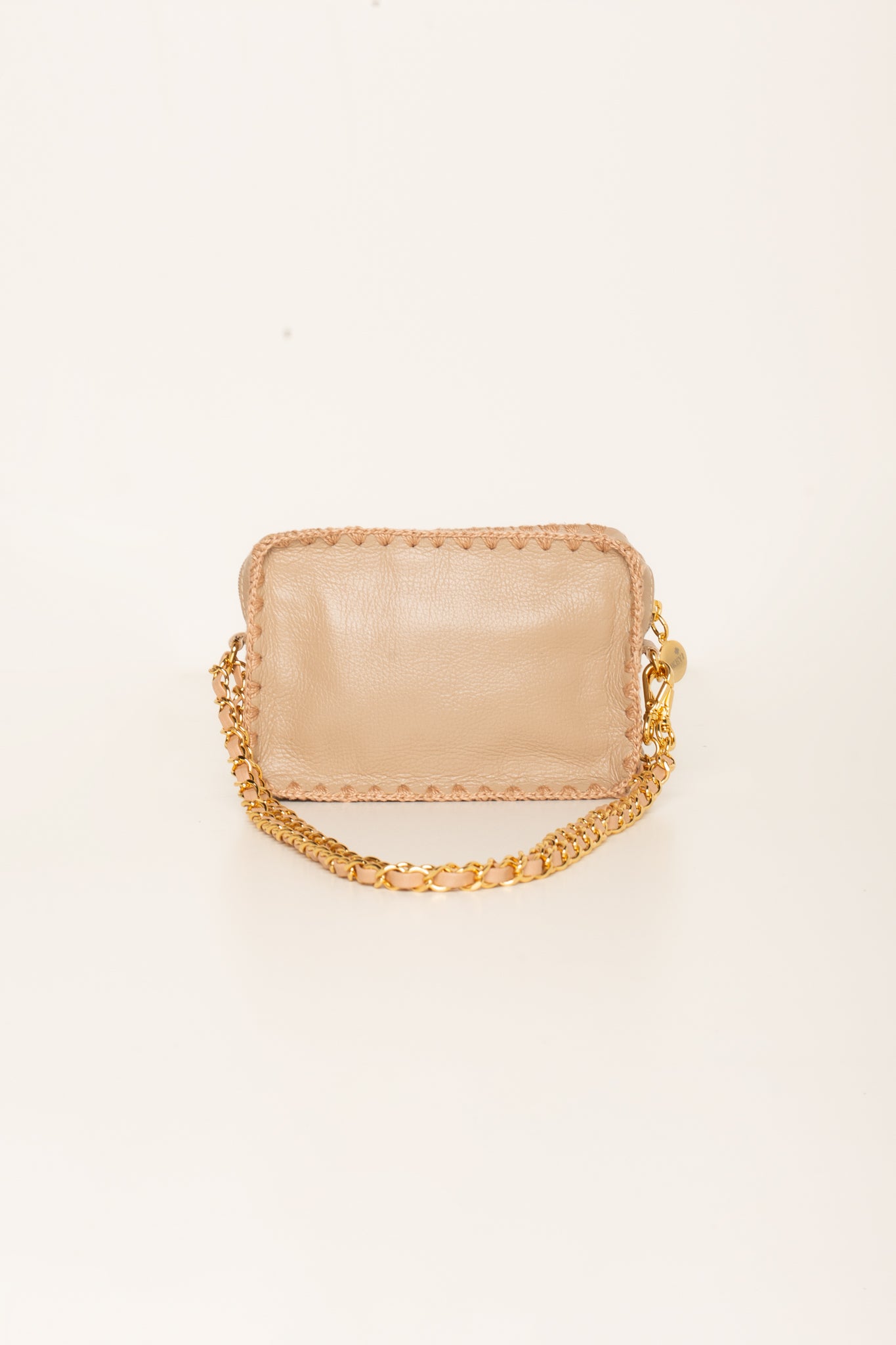 Bolsa Bia + Alça de corrente e courino