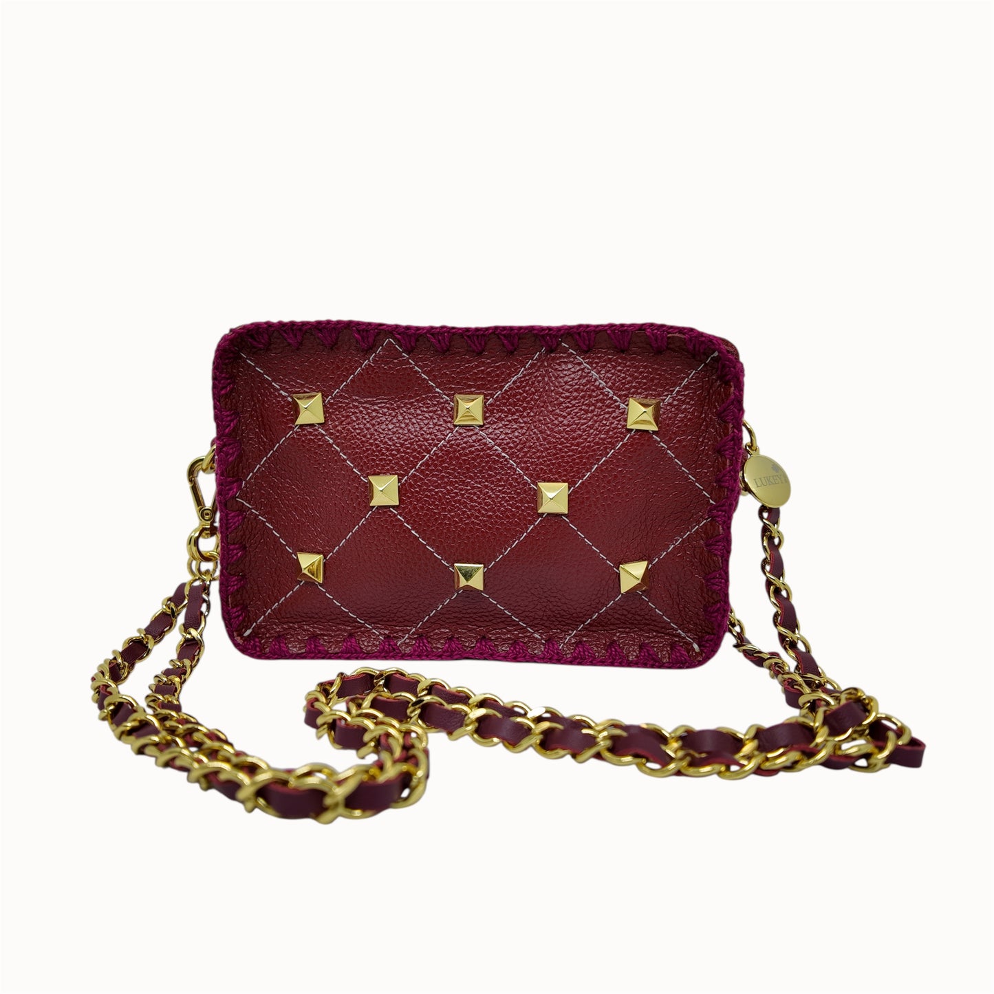 Bolsa Vicky Spike + Alça de Corrente e Courino
