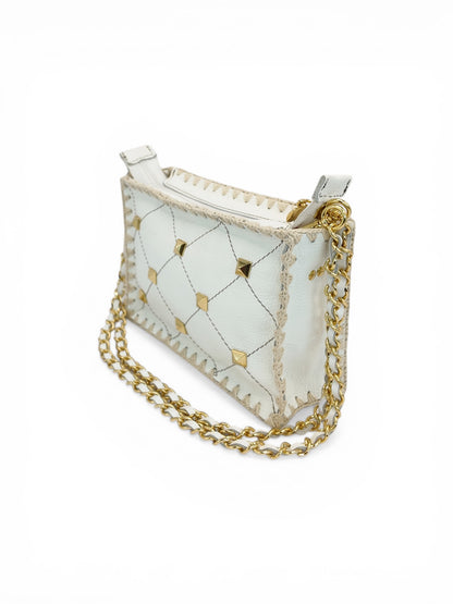 Bolsa Mari Spike + Alça de Corrente e Courino