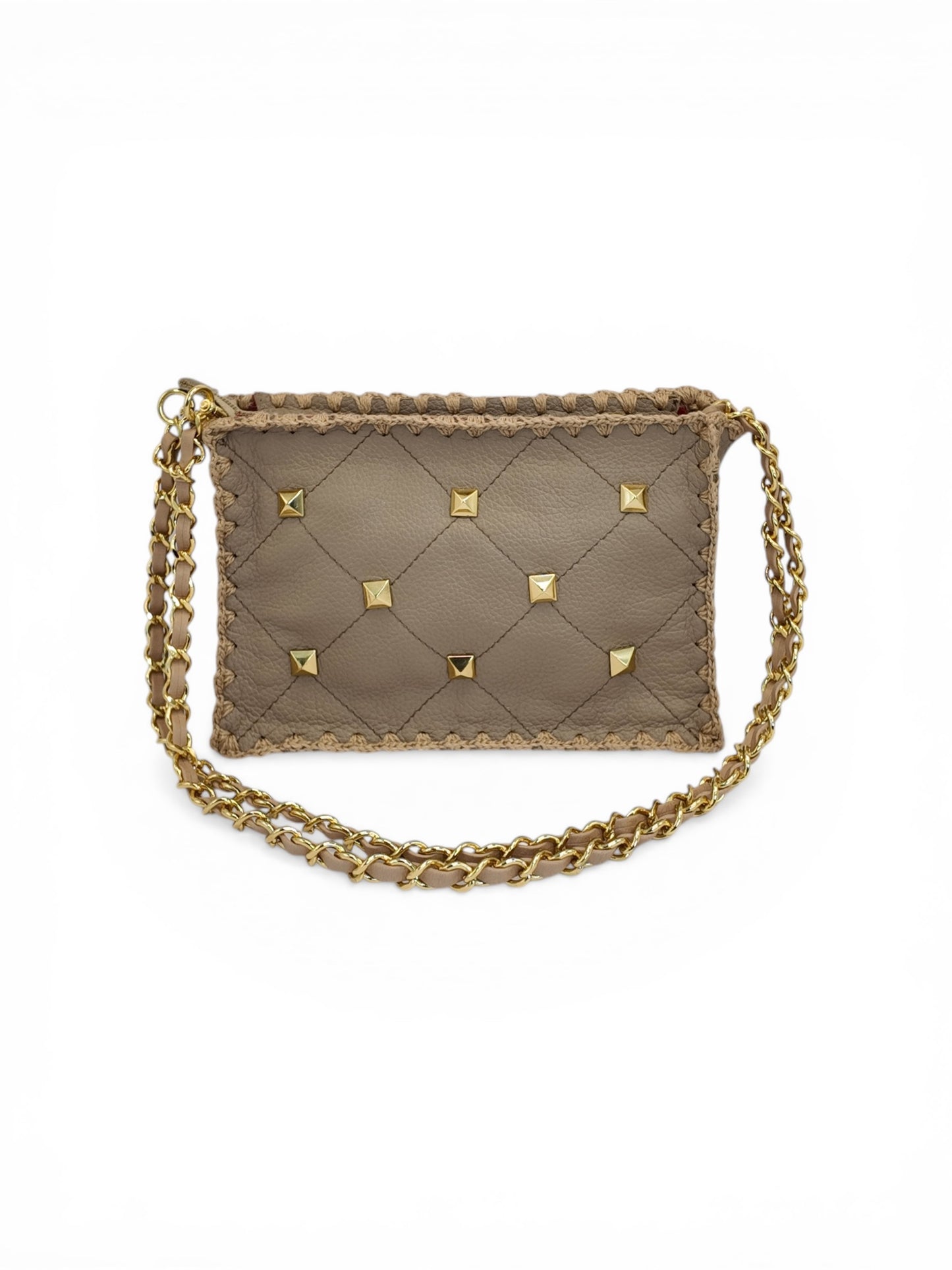 Bolsa Mari Spike + Alça de Corrente e Courino