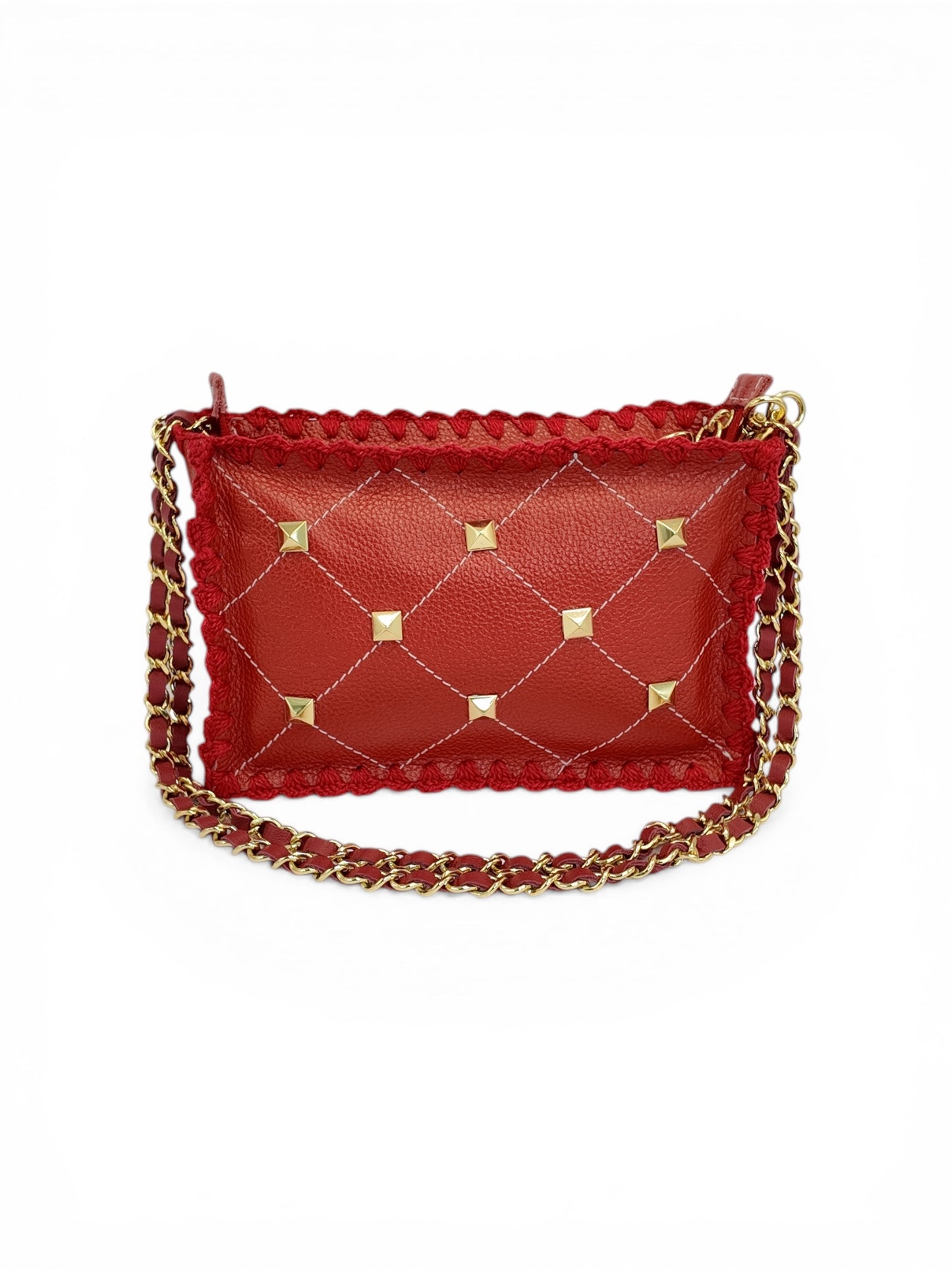 Bolsa Mari Spike + Alça de Corrente e Courino