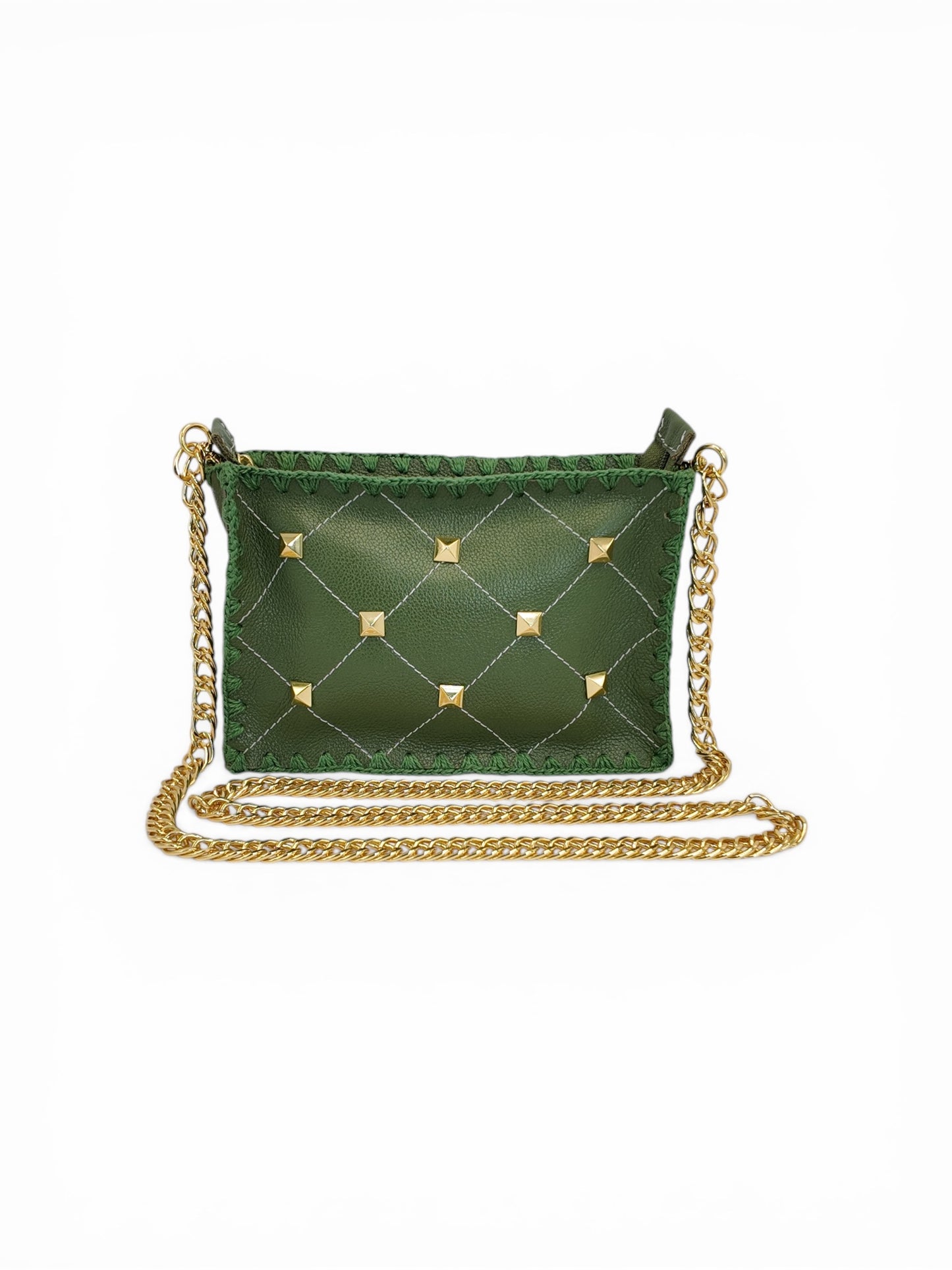 Bolsa Mari Spike + Alça de Corrente Dupla