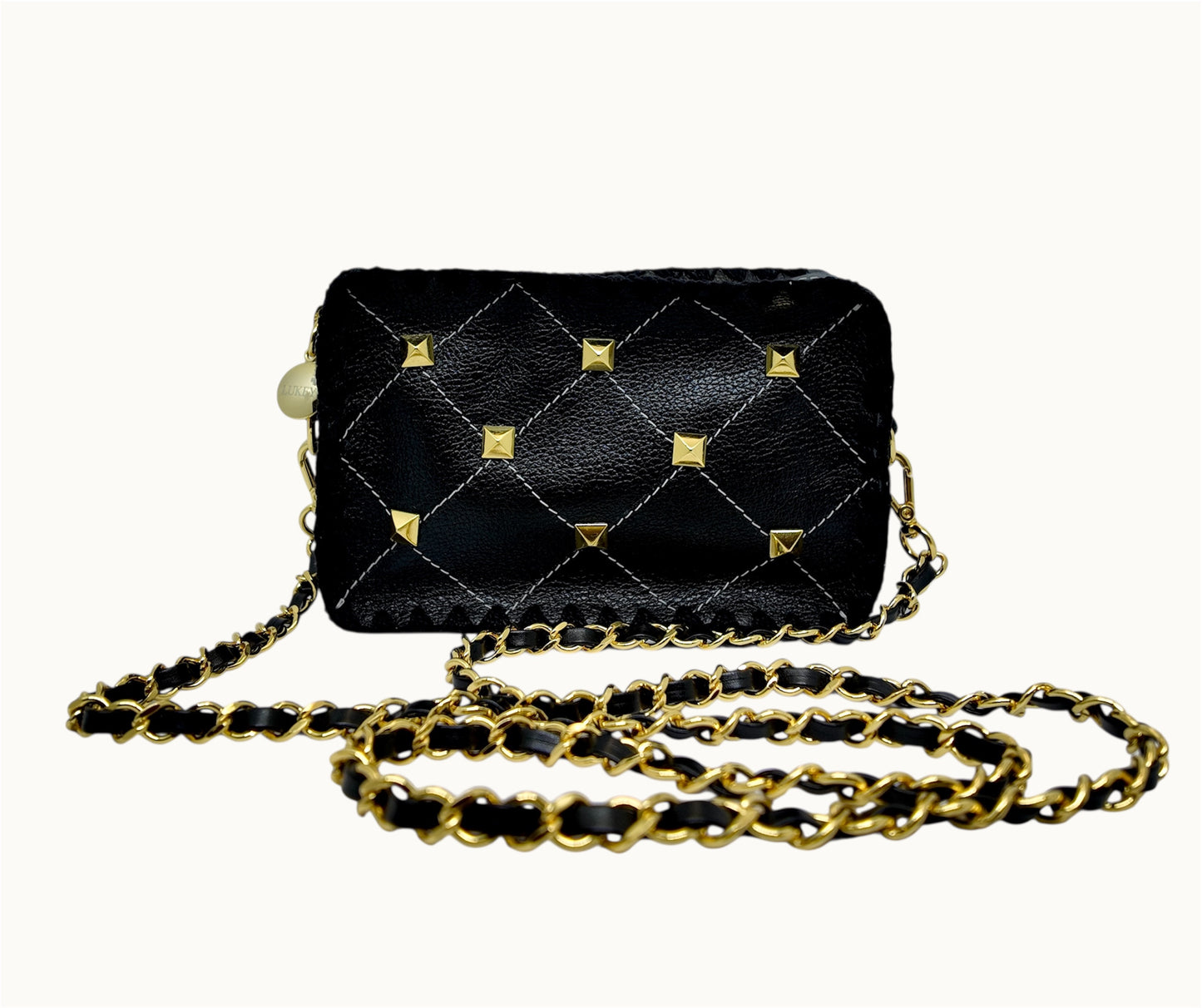 Bolsa Vicky Spike + Alça de Corrente e Courino