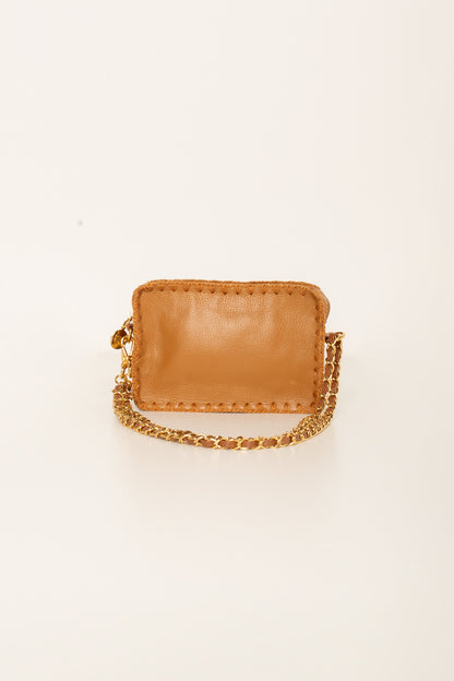 Bolsa Bia + Alça de corrente e courino