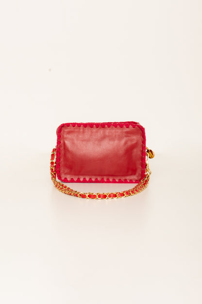 Bolsa Bia + Alça de corrente e courino