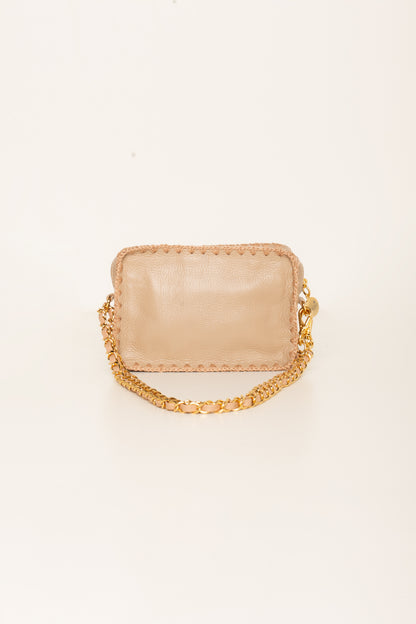 Bolsa Bia + Alça de corrente e courino