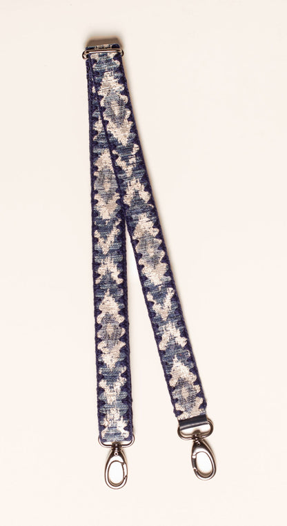Alça Lukey Slim - Crochê Azul Marinho